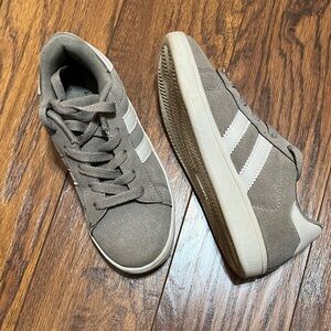 Gray and White Sneakers